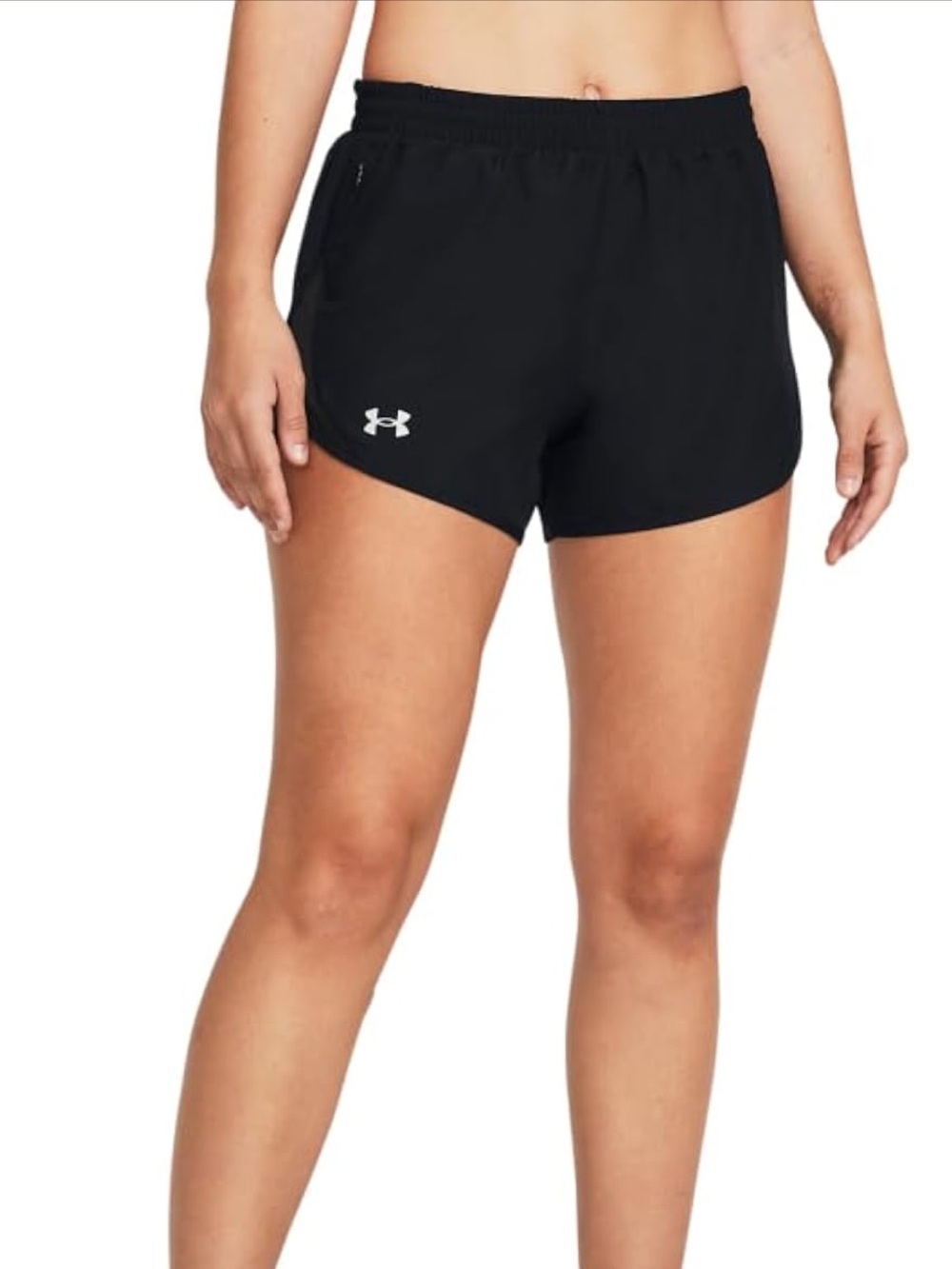Under Armour Women’s Black Athletic Shorts with Logo